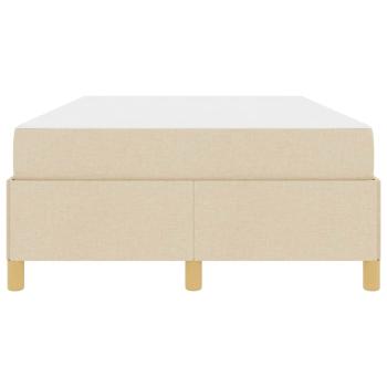 Boxspringbett Sonstiges Creme und Weiß 120 x 200 cm Stoff