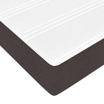 ARDEBO.de - Boxspringbett Sonstiges Dunkelbraun und Weiß 140 x 200 cm Stoff