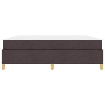 Boxspringbett Sonstiges Dunkelbraun und Weiß 180 x 200 cm Stoff