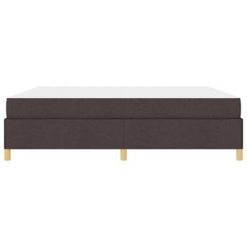Boxspringbett Sonstiges Dunkelbraun und Weiß 180 x 200 cm Stoff