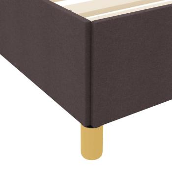 Boxspringbett Sonstiges Dunkelbraun und Weiß 180 x 200 cm Stoff