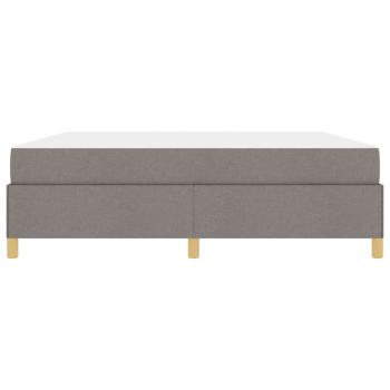 Boxspringbett Sonstiges Taupe und Weiß 180 x 200 cm Stoff
