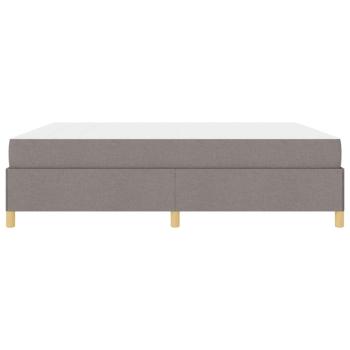 Boxspringbett Sonstiges Taupe und Weiß 180 x 200 cm Stoff