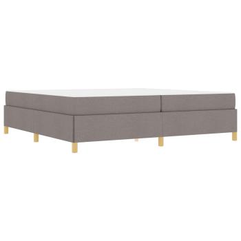 Bettrahmen Taupe 200 x 200 cm Stoff