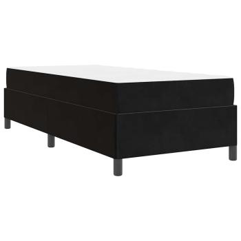 Bettgestell Schwarz und Weiß und Schwarz 90 x 190 cm Samt