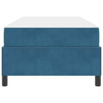 Bettgestell Sonstiges Dunkelblau und Weiß 90 x 200 cm Samt