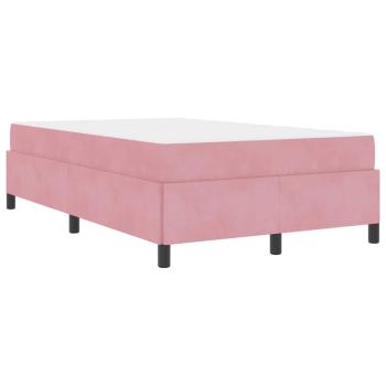 Bettgestell Sonstiges Rosa und Weiß 120 x 200 cm Samt