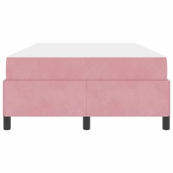 Bettgestell Sonstiges Rosa und Weiß 120 x 200 cm Samt