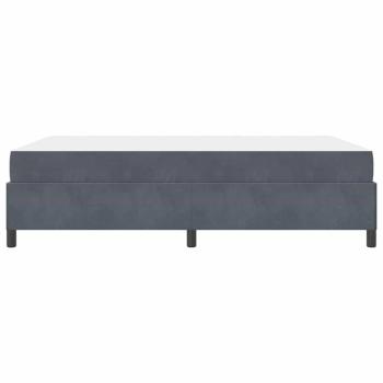 Bettgestell Sonstiges Weiß und Hellgrau 140 x 190 cm Samt