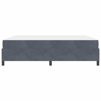 Bettgestell Sonstiges Weiß und Hellgrau 180 x 200 cm Samt