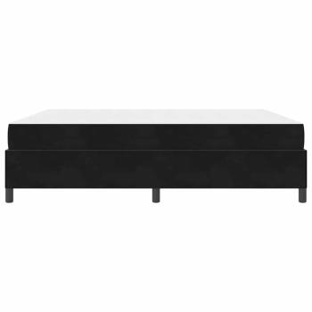 Bettgestell Schwarz und Weiß und Schwarz 180 x 200 cm Samt