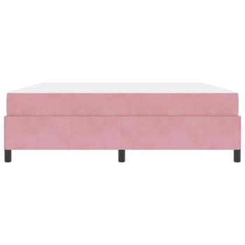 Bettgestell Sonstiges Rosa und Weiß 180 x 200 cm Samt