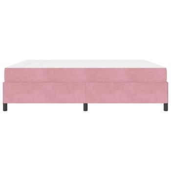 Bettgestell Sonstiges Rosa und Weiß 180 x 200 cm Samt