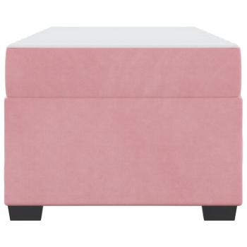 Bettgestell mit Matratze Sonstiges Rosa 90 x 190 cm Samt