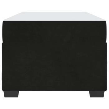 Bettgestell mit Matratze Sonstiges Schwarz 100 x 200 cm Samt