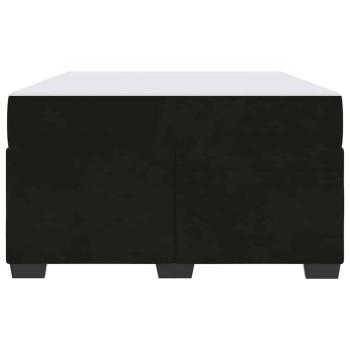 Bettgestell mit Matratze Sonstiges Schwarz 120 x 190 cm Samt