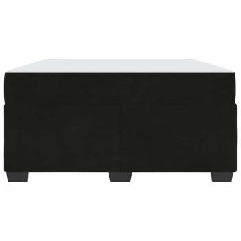 Bettgestell mit Matratze Sonstiges Schwarz 160 x 200 cm Samt