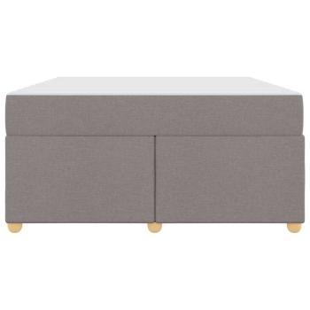 Bettgestell mit Matratze Sonstiges Taupe 140 x 200 cm Stoff