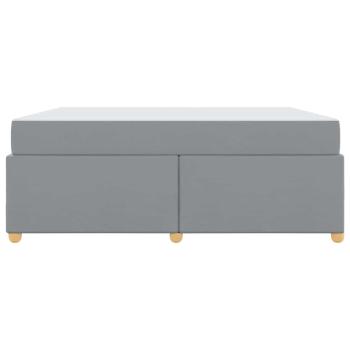 Bettgestell mit Matratze Sonstiges Hellgrau 180 x 200 cm Stoff