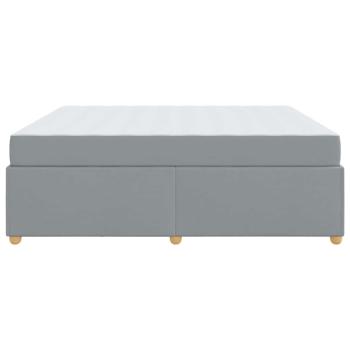 Bettgestell mit Matratze Sonstiges Hellgrau 180 x 200 cm Stoff