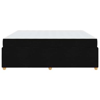 Bettgestell mit Matratze Sonstiges Schwarz 180 x 200 cm Stoff