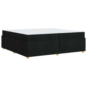 Bettgestell mit Matratze Sonstiges Schwarz 200 x 200 cm Stoff
