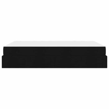 Bettgestell Sonstiges mit Speicher Schwarz 160 x 200 cm Stoff
