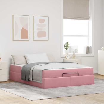 ARDEBO.de - Bettgestell Sonstiges Rosa 140 x 200 cm Samt