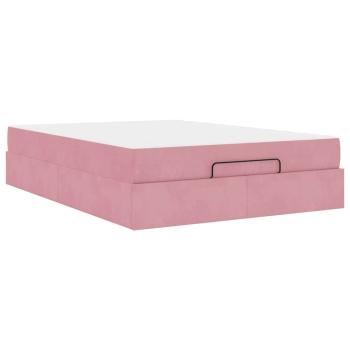 Bettgestell Sonstiges Rosa 140 x 200 cm Samt