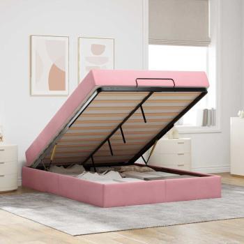 Bettgestell Sonstiges Rosa 140 x 200 cm Samt