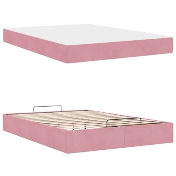 Bettgestell Sonstiges Rosa 140 x 200 cm Samt