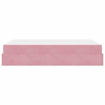 Bettgestell Sonstiges Rosa 140 x 200 cm Samt