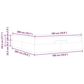 Bettgestell Sonstiges Blau 180 x 200 cm Samt