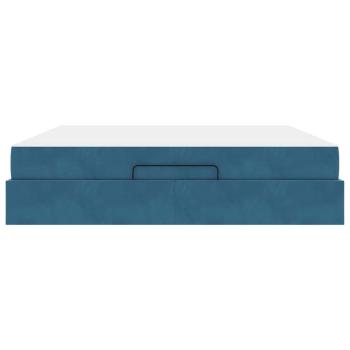 Bettgestell Sonstiges Blau 180 x 200 cm Samt