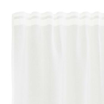 Spitzenvorhang mit Vorhängen Floral Weiß 750 x 100 cm Polyester