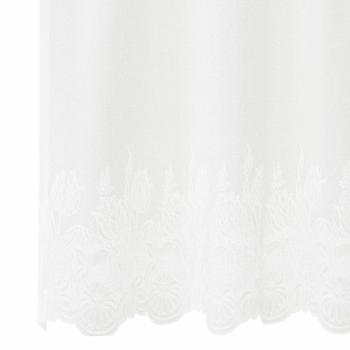 Spitzenvorhang mit Vorhängen Weiß 750 x 300 cm Polyester
