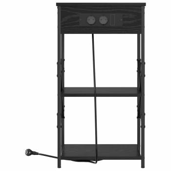 Nachttische 2 pcs Schwarze Eiche 41 x 31 x 76 cm Holzwerkstoff