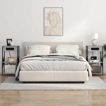 Nachttische 2 pcs Grau Sonoma 41 x 31 x 76 cm Holzwerkstoff