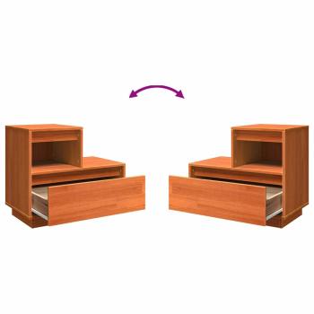 Nachttisch Wachsbraun 60 x 34 x 51 cm Kiefer Massivholz