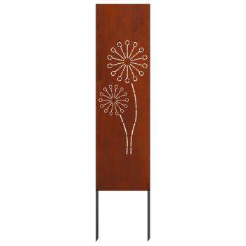 ARDEBO.de - Garten dekoratives Panel Rostig 32 x 140 cm Wetterstahl