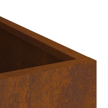 Gartenblumentopf Rostig 50 x 32 x 40 cm Cortenstahl