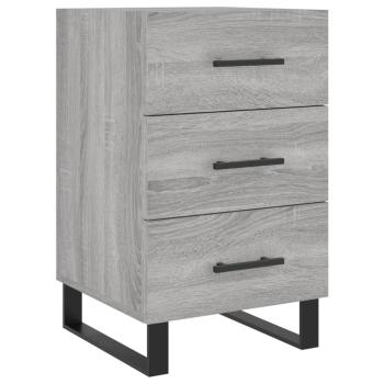 Nachttisch Grau Sonoma 40x40x66 cm Holzwerkstoff
