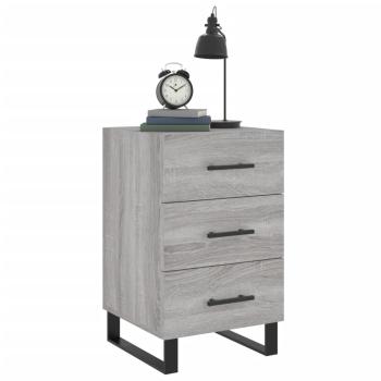 Nachttisch Grau Sonoma 40x40x66 cm Holzwerkstoff