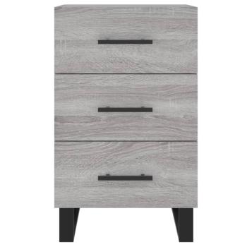 Nachttisch Grau Sonoma 40x40x66 cm Holzwerkstoff