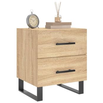 Nachttische 2 Stk. Sonoma-Eiche 40x35x47,5 cm Holzwerkstoff