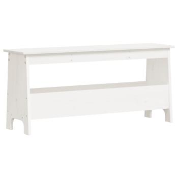 Flurbank Weiß 100x28x45 cm Massivholz Kiefer