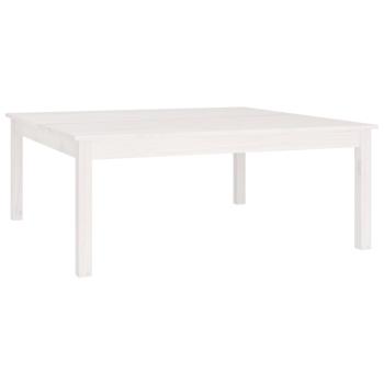 Couchtisch Weiß 100x100x40 cm Massivholz Kiefer