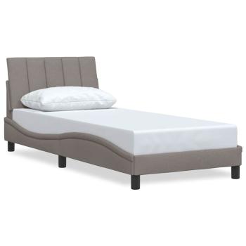 Bettgestell ohne Matratze "Hanko" Taupe 90x200 cm Stoff