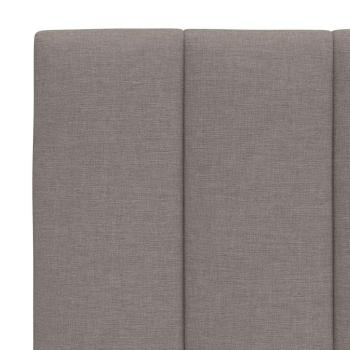 Bettgestell ohne Matratze "Hanko" Taupe 90x200 cm Stoff