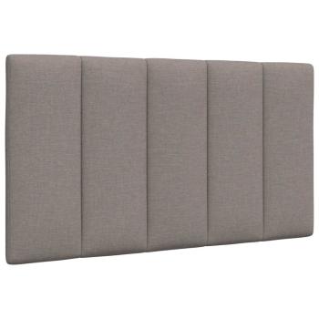 Bett mit Matratze "Hanko" Taupe 90x200 cm Stoff